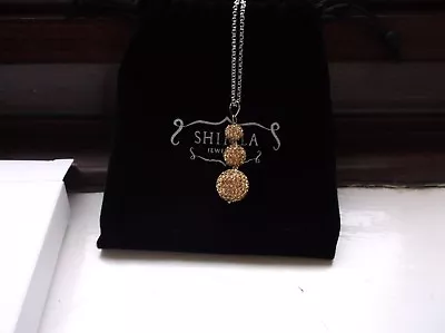 £5 • Buy Brand>new>genuine>shimla >triple >beaded >gold >fireball Crystal Pendant 